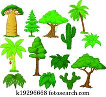 Various tree cartoon collection 