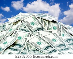 big pile of the money