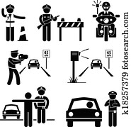 Police Officer Traffic on Duty Police Officer Traffic on Duty