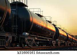Rail oil car. Rail oil car.
