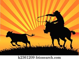 Riding cowboy Riding cowboy