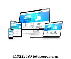 site web, codificação, desenvolvimento, com, res