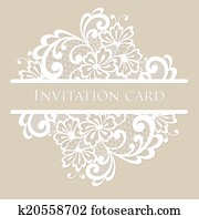 Vector lace card Vector lace card