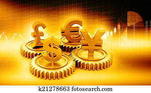 3d gear with global currency