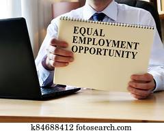 EEO equal employment opportunity. The manager shows the rules and guidelines. EEO equal employment opportunity. The manager shows the rules and guidelines.