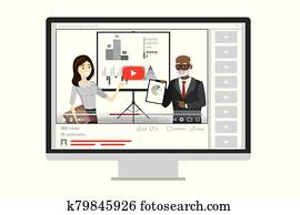 finanz, webinar, auf, tablette pc, und, trainieren, training, mit, mentoren finanz, webinar, auf, tablette pc, und, trainieren, training, mit, mentoren