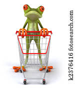 Fun frog shopping Fun frog shopping