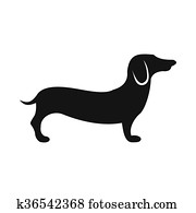 German shepherd icon, simple style German shepherd icon, simple style