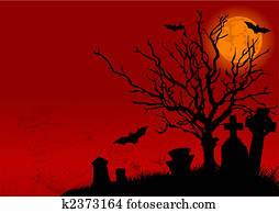 halloween, paysage