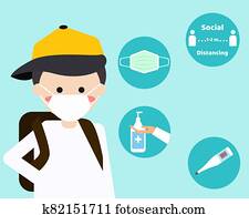 NEW NORMAL AFTER COVID CONCEPT