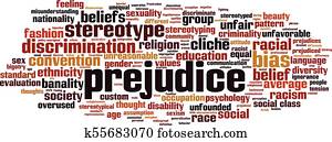 Prejudice word cloud