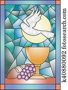 Stained Glass Communion Stained Glass Communion