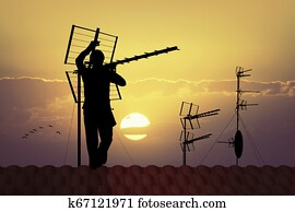 technician TV antenna technician TV antenna