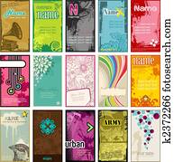 vertical, cartes affaires