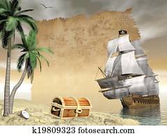 גנוב, שלח, למצוא, הערך, -, 3d, render