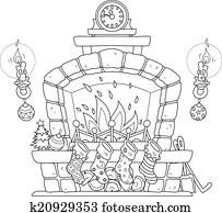 Christmas Fireplace Christmas Fireplace
