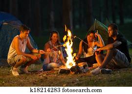 Friends camping Friends camping