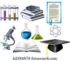 Science and education icons Science and education icons