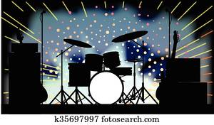 Bright Rock Band Stage Bright Rock Band Stage