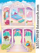 fairytale, luxe, prinsesje, woning