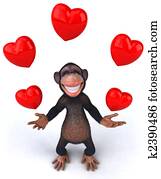 Monkey and love Monkey and love