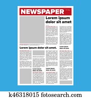Newspaper layout vector Newspaper layout vector