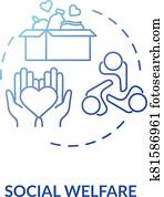Social welfare concept icon
