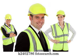 a young team of architects or engineers