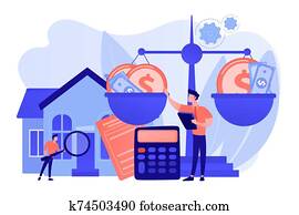 Appraisal services concept vector illustration Appraisal services concept vector illustration