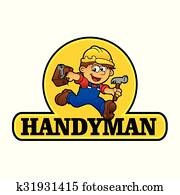 Carpenter Cartoon Illustration Carpenter Cartoon Illustration
