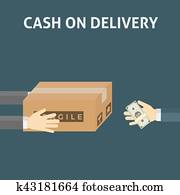 Cash On Delivery Illustration