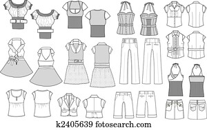fashion item outline fashion item outline