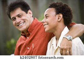 Father and teenage son