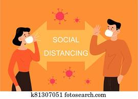 Social Distancing people Social Distancing people