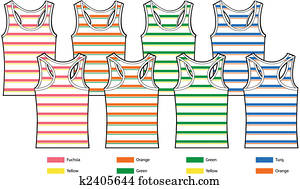 stripe pattern tank top vest