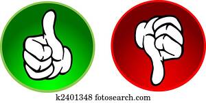 Thumbs up & down buttons Thumbs up & down buttons