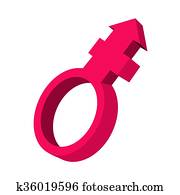 Transgender sign cartoon icon
