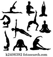 יוגה, מניח, צלליות