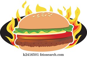 Flaming Hamburger Flaming Hamburger
