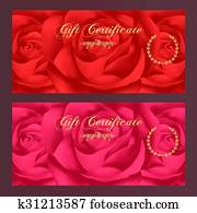 Gift certificate, Voucher (Rose)  