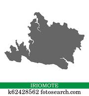 High quality map of island High quality map of island
