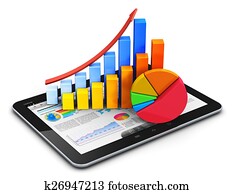 Mobile finance, accounting and statistics concept Mobile finance, accounting and statistics concept