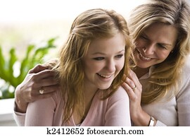 Mom and teenage daughter Mom and teenage daughter