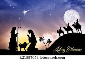 Nativity scene postcard Nativity scene postcard