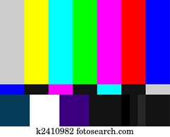 TV colored bars signal TV colored bars signal