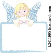 חמוד, מלאך, הזמן, &, פתק מקום