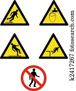 תעשיתי, מקום עבודה, סימנים, ו, סמלים, להראות, אתר, ניהול, ו, בטיחות