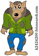Cartoon werewolf Cartoon werewolf