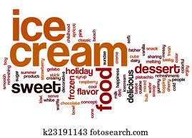 Ice cream word cloud Ice cream word cloud