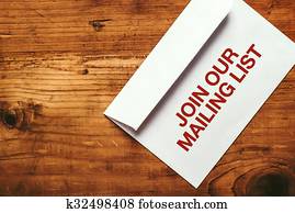 Join our mailing list